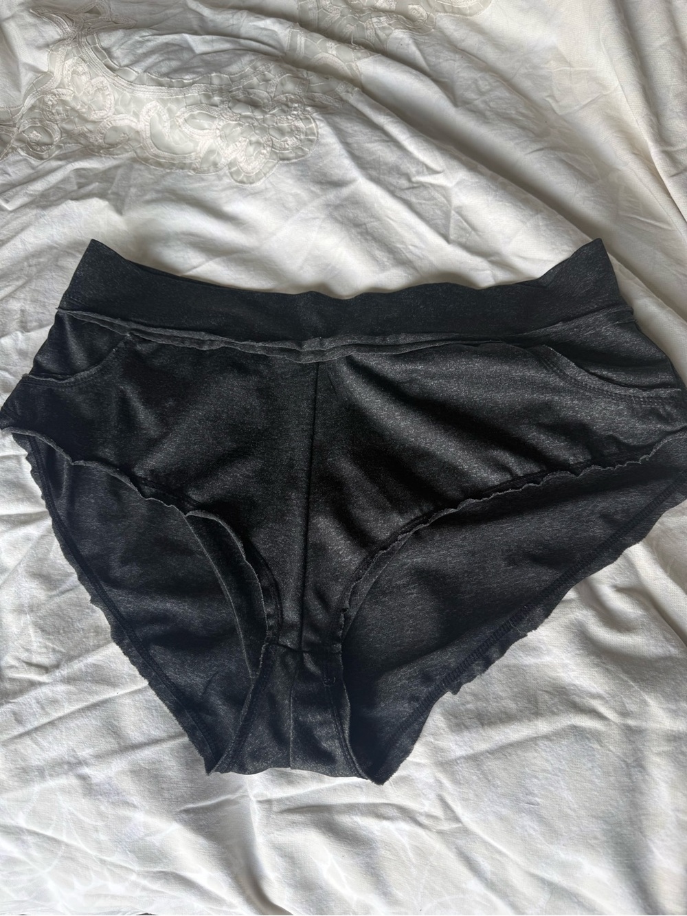 Creatures Black High-Rise Pole Shorts